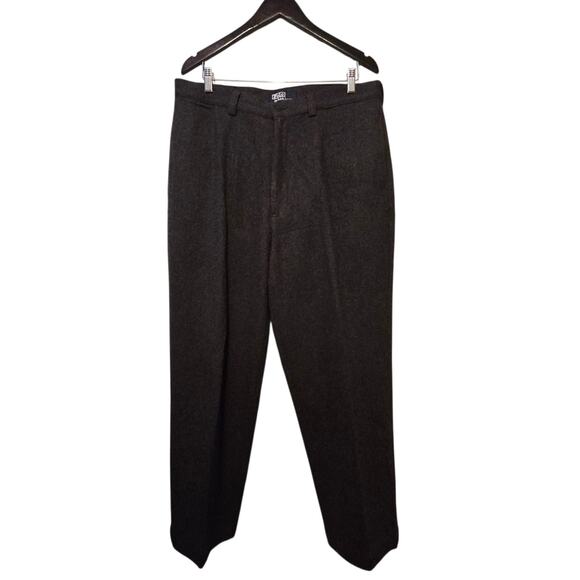 Vintage Polo Ralph Lauren Wool Straight Pants Mens 36x30 Heather Dk Gray Classic - Picture 1 of 14